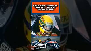 Primeiro teste de Ayrton Senna na Toleman bandf1 automobile corridaf1 racingdriver f1corrida [upl. by Ahsilif]