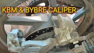 PULSAR 220 Fi  rear disk brake KBM CALIPER VS BYBRE [upl. by Moise]