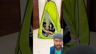 Ghar mai tent bna lia 😂 dushyantkukreja shorts [upl. by Arikal]