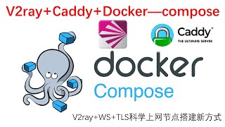 2020最新官方镜像V2FlyV2rayCaddyDocker compose科学上网节点搭建Caddy一键申请TLS证书自动申请续签 [upl. by Navanod]