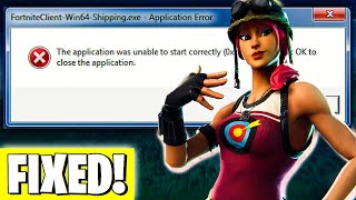 FIX fortnite clientwin64shippingexe  Application Error UPDATED 100 WORKING [upl. by Melvyn312]