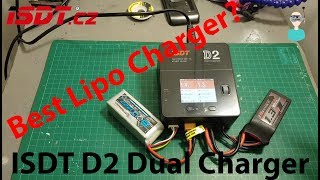 ISDT D2 200W 20A AC Dual Channel Output Smart Battery Balance Charger [upl. by Adnol]