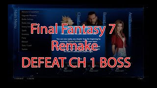 Final Fantasy 7 Remake Chapter 1 Boss Hard Mode [upl. by Nudnarb845]