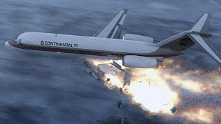 Continental Airlines Flight 1713  Crash Animation [upl. by Nameerf]