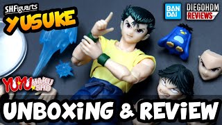 YUSUKE SH Figuarts Yu Yu Hakusho Unboxing e Review BR [upl. by Efren]