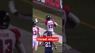 The first kick return touchdown of the season cfl football [upl. by Anahc]