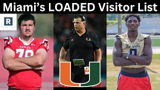 Miami Hurricanes LOADED Visitor List  Miami Hurricanes Football Recruiting News [upl. by Harrad]