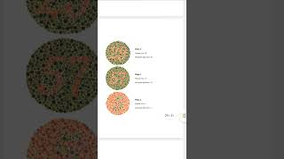 COLOUR BLINDNESS TEST PLATES [upl. by Enirehtakyram]