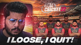 RC22 Can Chase Master Kohli Save Me  quotIF I LOSE I QUITquot  RCB vs DC  Real Cricket 22  RCPL 23 [upl. by Ilera858]