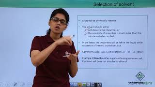 Class 11th – Purification Techniques – Crystallisation  Organic Chemistry  Tutorials Point [upl. by Adnwahsat]