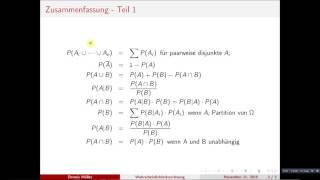 Wahrscheinlichkeitsrechnung  Zusammenfassung erster Teil [upl. by Desdemona]