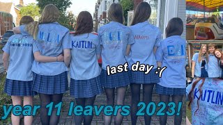 year 11 leavers day vlog 2023 last day of school uk [upl. by Hanus]