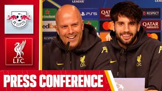 Arne Slot amp Dominik Szoboszlai PreMatch Press Conference  Leipzig v Liverpool [upl. by Yeroc138]