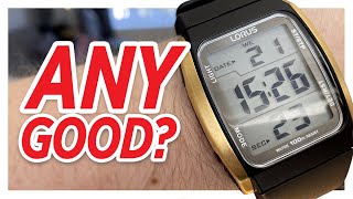 LORUS R2302HX9 Digital Watch Review  Any Good [upl. by Eseekram]