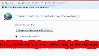 Internet Explorer cannot display the webpage diagnose connection problems windows 7 In Urdu Hindi [upl. by Garrick331]