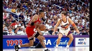 Bulls vs Suns  1993 NBA Finals Game 1 [upl. by Ahsitra252]