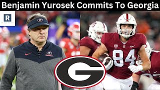 Benjamin Yurosek Commits To Georgia  UGA Football Recruiting Update [upl. by Nyladnarb]