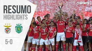 Highlights  Resumo Benfica 50 Sporting Supertaça Cândido de Oliveira [upl. by Danete]