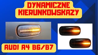 Dynamiczne kierunkowskazy LED pływające Audi A4 B6B7 18TBFB Volkswagen Golf dynamic directions [upl. by Quackenbush]