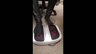 Using BACKplus® Shiatsu Foot Massager in the office [upl. by Sadinoel711]