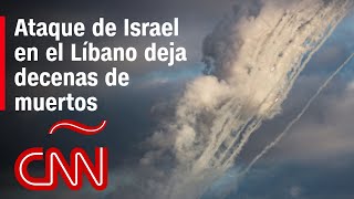 De norte a sur Israel ataca al Líbano dejando a cientos de heridos [upl. by Doownel]