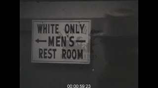 Racial Segregation in Oxford Mississippi 1960s  Film 1096634 [upl. by Naitsirt]