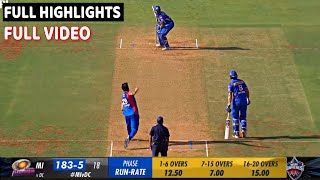 Delhi capitals vs Mumbai Indians Last Over Full Match Highlights DC VS MI 2024 FULL HIGHLIGHTRohit [upl. by Irdua531]