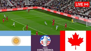 🔴Argentina vs Canada LIVE⚽ Copa América 2024 LIVE Match  Simulation video games [upl. by Berthold]