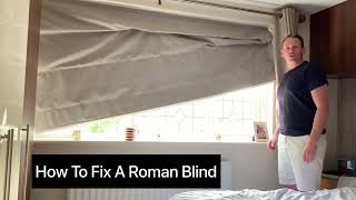 How To Fix A ROMAN Blind diy fix [upl. by Rehpotirhc]