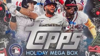 2024 Topps Baseball Holiday Mega Box Rip  100 Cards  Elly Shohei NL Slugger Auto amp more [upl. by Alikat]