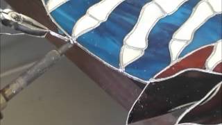 How to Repair and Replace Cracked or Broken Stained Glass [upl. by Nnylamme]