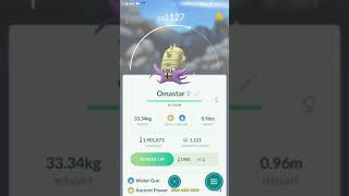 Shiny Omanyte amp Omastar  Pokemon Go [upl. by Sibelle]