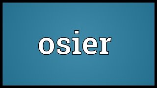 Osier Meaning [upl. by Johna]