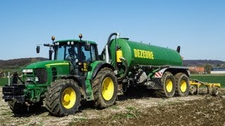 John Deere 7530 Premium met Dezeure  Trans Agri uit Frasnes [upl. by Orelee]