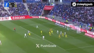 Nicolas Tagliafico Goal Lyon Vs Nantes 10 All Goals Analysis Extended Highlights Result [upl. by Lleneg869]