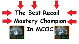 The Best Recoil Mastery Champ in MCOC [upl. by Suiramaj]