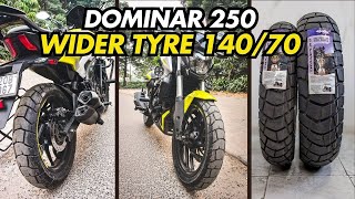 DOMINAR 250 WIDER TYRE UPGRADE  APOLLO Tramplr ST 1407017  OFFROAD  DUAL PURPOSE [upl. by Ralf]