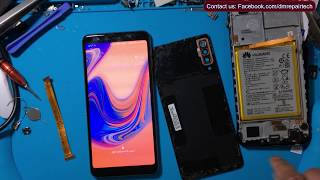 Samsung Galaxy A7 2018 LCD Backlight Sensor Problem Done  Samsung A750F Display Light issue Done [upl. by Adiari]