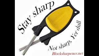 How to use your Block knife sharpener CorrectlySharpening a Pocketknife Knife sharpening video [upl. by Uyekawa]