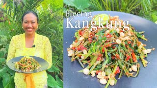 Plecing Kangkung Morning glory with Chili Sambal [upl. by Aiht506]