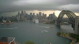 Sydneys day of storms 16 December 2015 [upl. by Rybma]