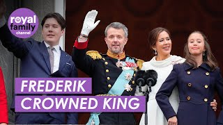 King Frederik X Crowned King of Denmark Ceremony Highlights [upl. by Matthei805]