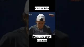 Coria Safin  Semifinal Montecarlo 2004 tennis atp tenis mago guillermo sports clay forehand [upl. by Acined]