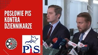 Posłowie PiS kontra dziennikarze [upl. by Sontich]