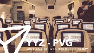 AIR CANADA  B777300ER 77W  Economy  Toronto  Shanghai  FLIGHT REPORT [upl. by Richman]