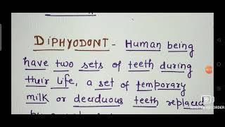 Thecodont amp Diphyodont Type of Teeth [upl. by Spoor642]