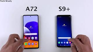 SAMSUNG A72 vs S9 Plus Speed Test [upl. by Eugen]