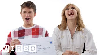 Ansel Elgort amp Suki Waterhouse Answer the Webs Most Searched Questions  WIRED [upl. by Divaj158]