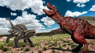 Dino Fight  Tarbosaurus Vs Ankylosaurus  The Best Of Dinosaurs  Dinosaur Battle  Jurassic World [upl. by Yesnnyl]