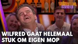 Wilfred gaat helemaal stuk om eigen mop ‘Die stond in de Suske en Wiske’  VANDAAG INSIDE [upl. by Peony733]